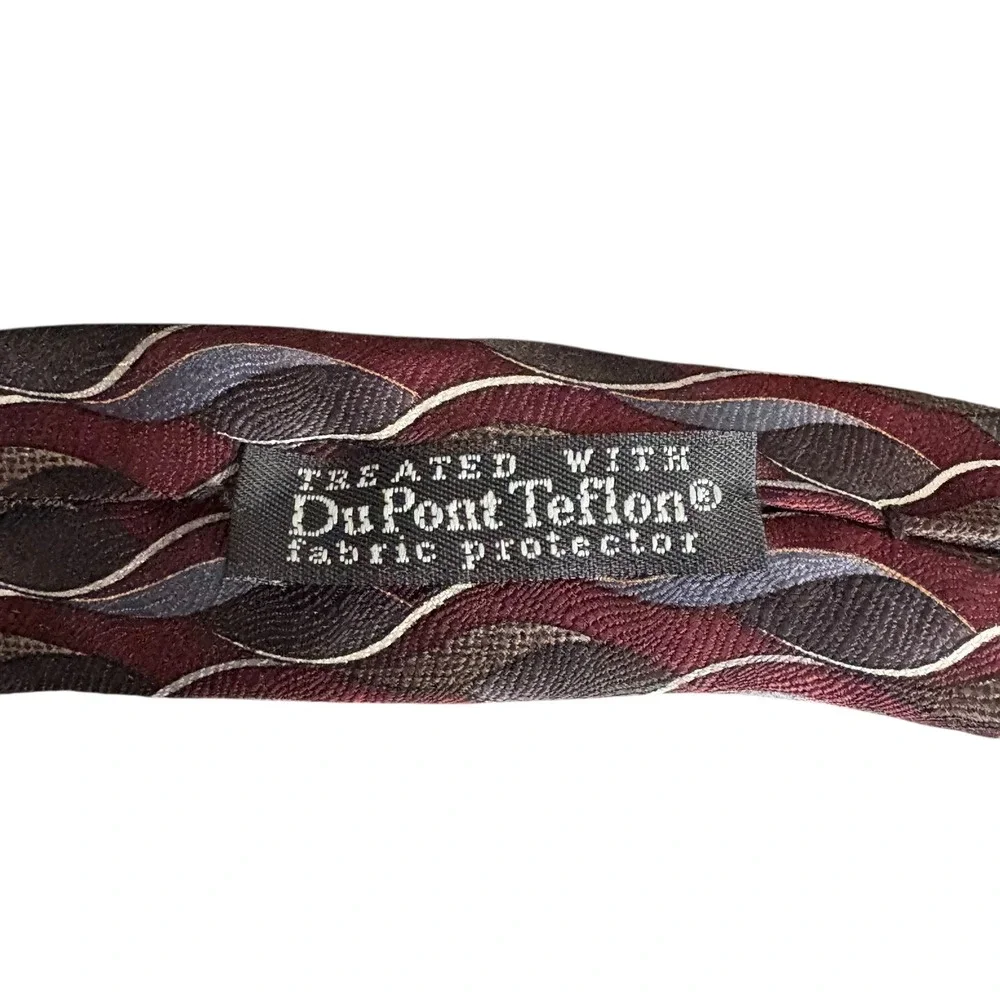 Nubio Silk Tie‎ Red Geometric Pattern Men's Necktie 61